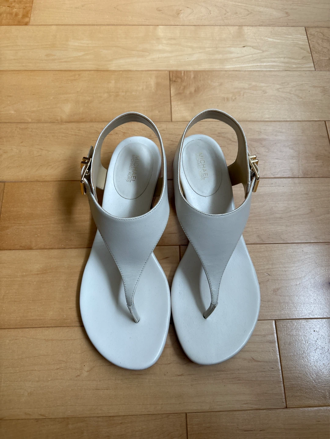 Sandales Michael Kors blanches pour femme - photo 3