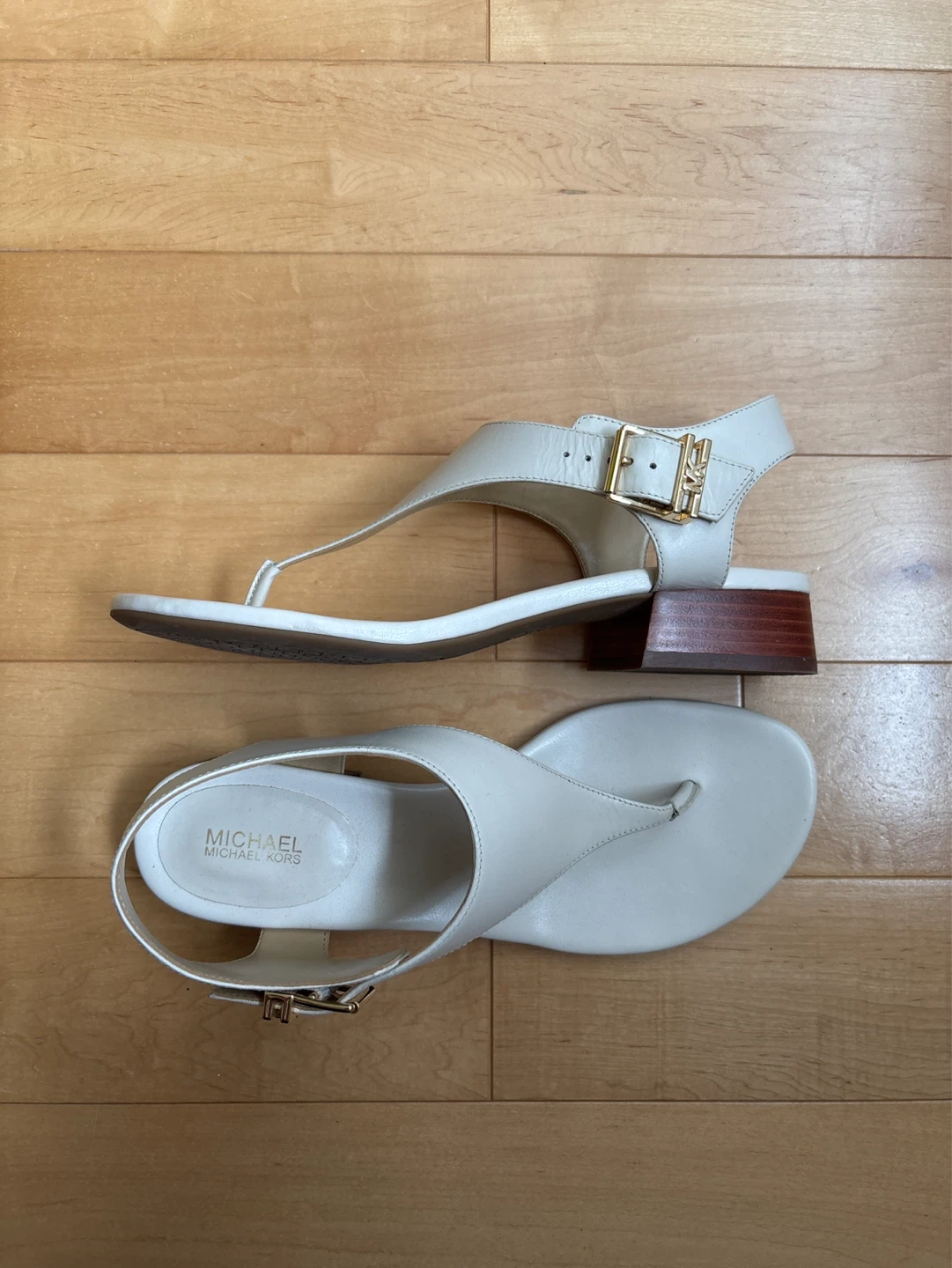 Sandales Michael Kors blanches pour femme - photo 4