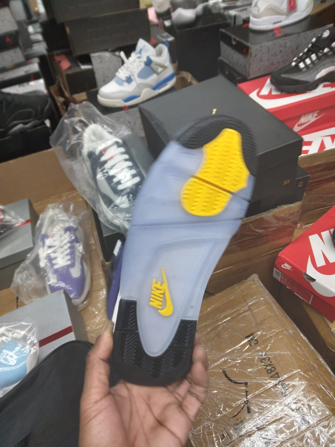 Air Jordan 4 Retro SE Purple White Men's Shoes - photo 2
