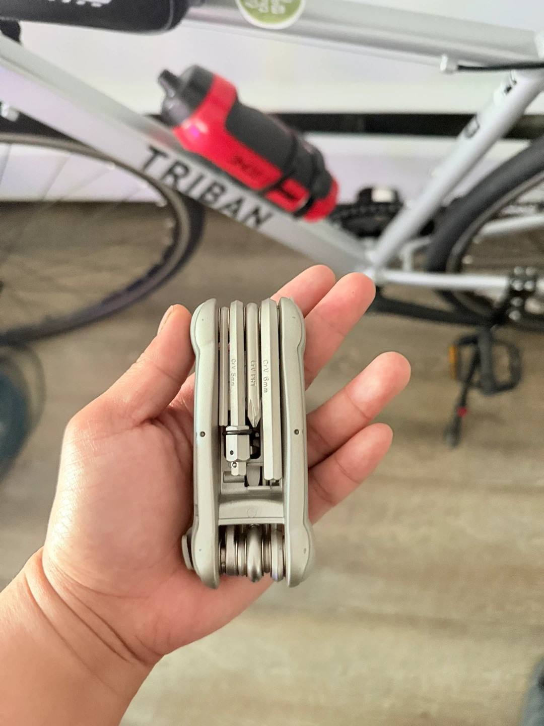 Silver Triban Road Bike with Accessories XS - photo 4