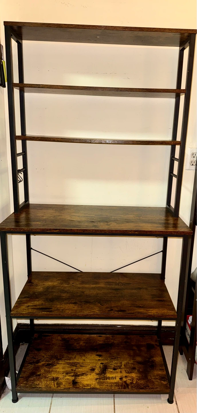 Kitchen Baker's Rack with Shelves and Hooks - photo 3