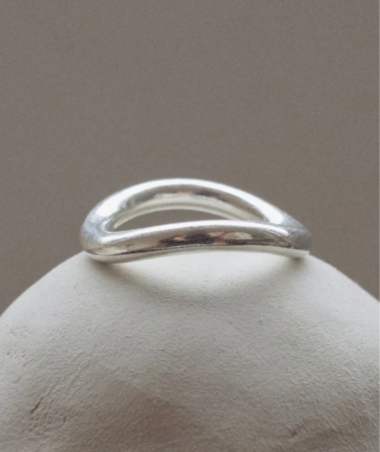 Silver Open Loop Ring