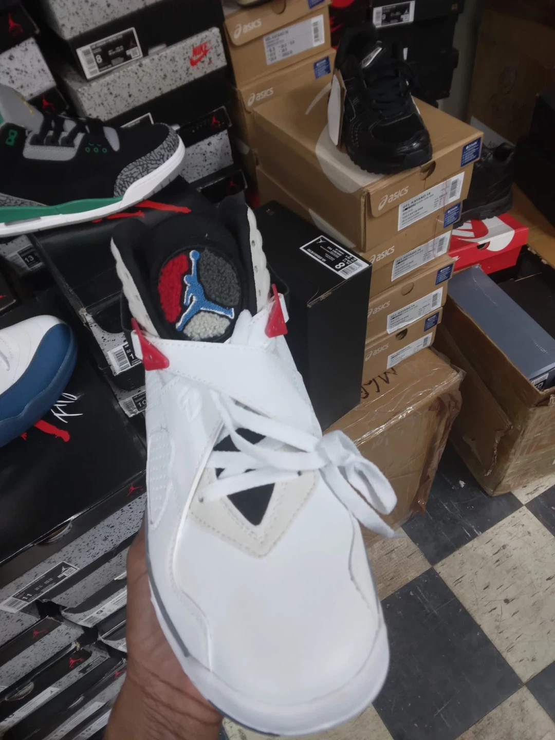 Air Jordan 8 Retro White Red Grey - photo 2