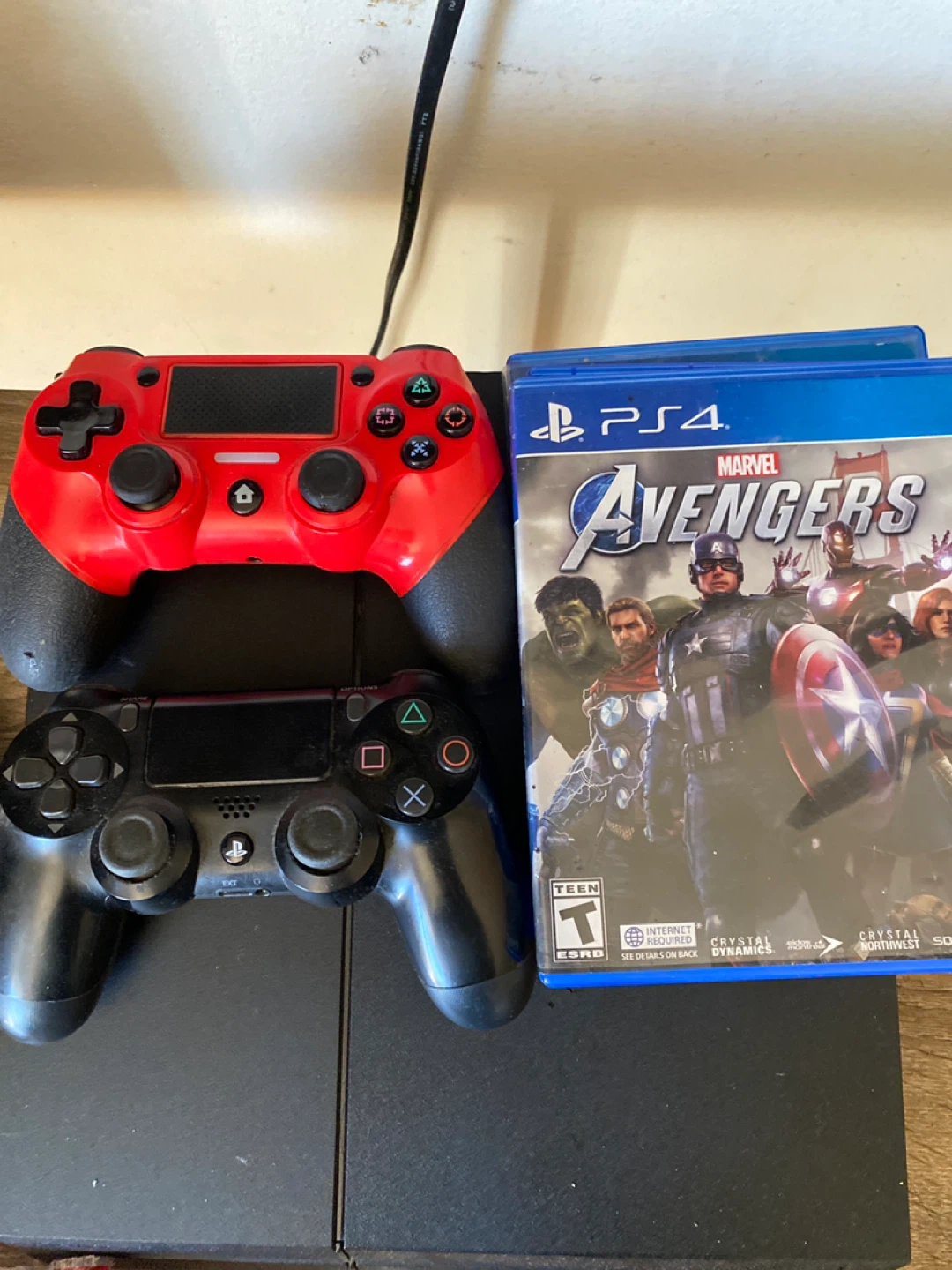 PS4 W Two Controllers & Three Games