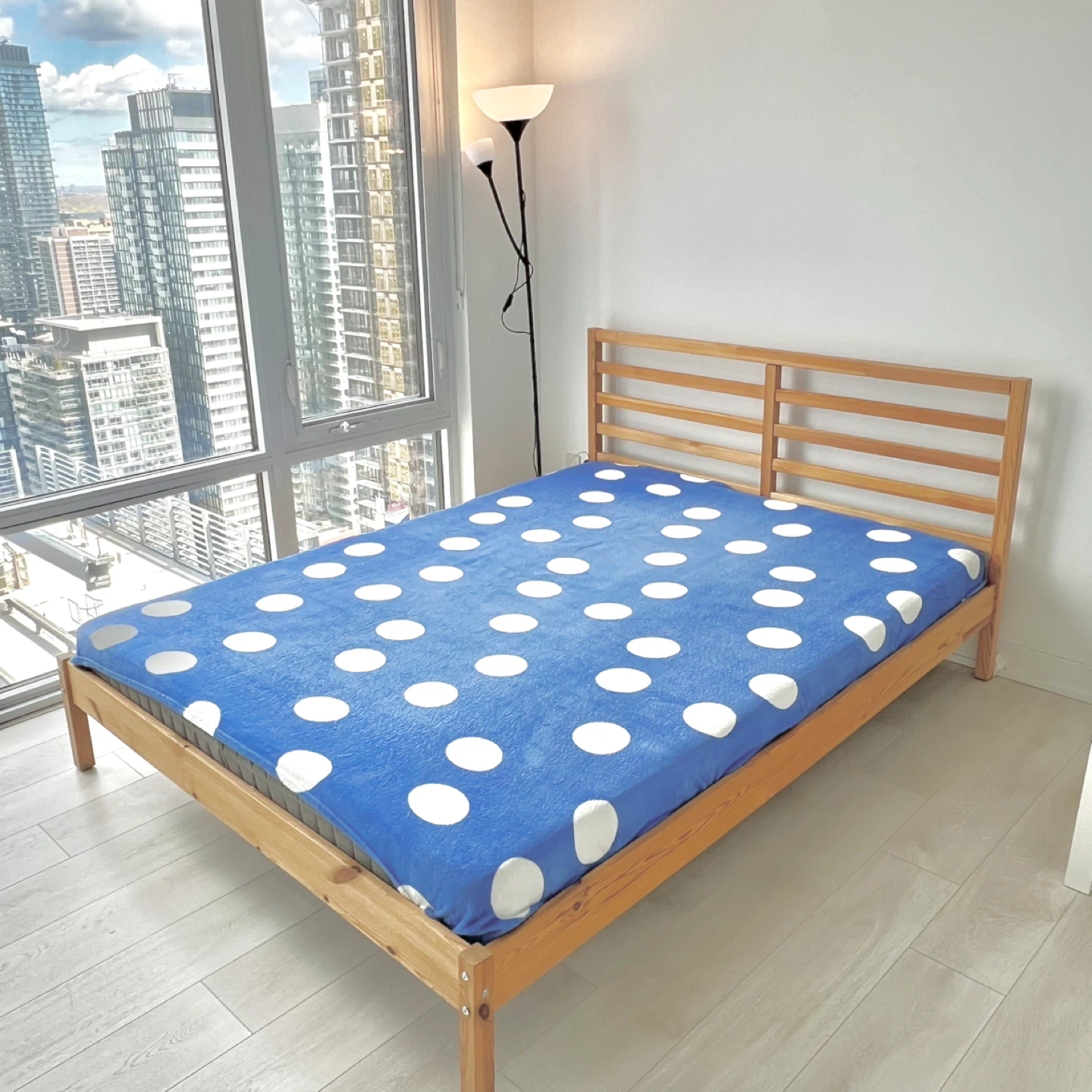 (Retail $225)IKEA TARVA Bed Frame and Bed Base - Queen Size