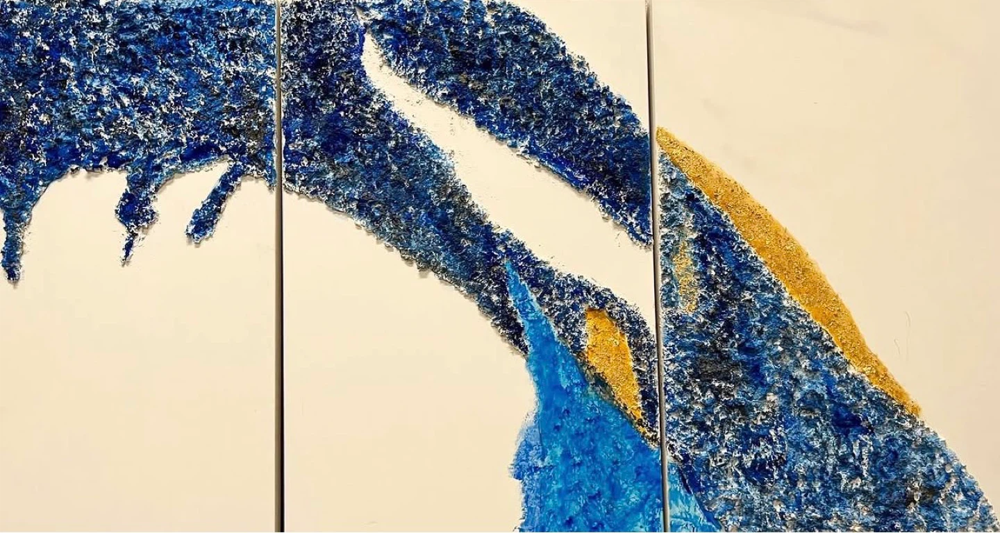 Abstract Triptych Wall Art - photo 2
