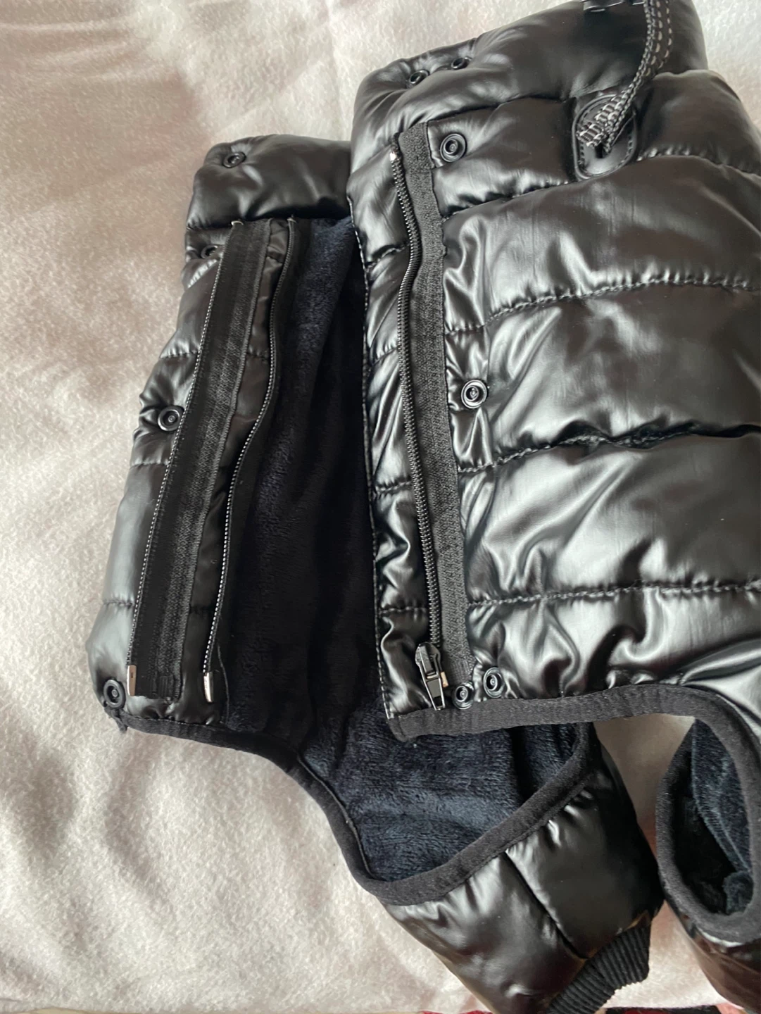 Black Puffer Dog Winter Coat - photo 2
