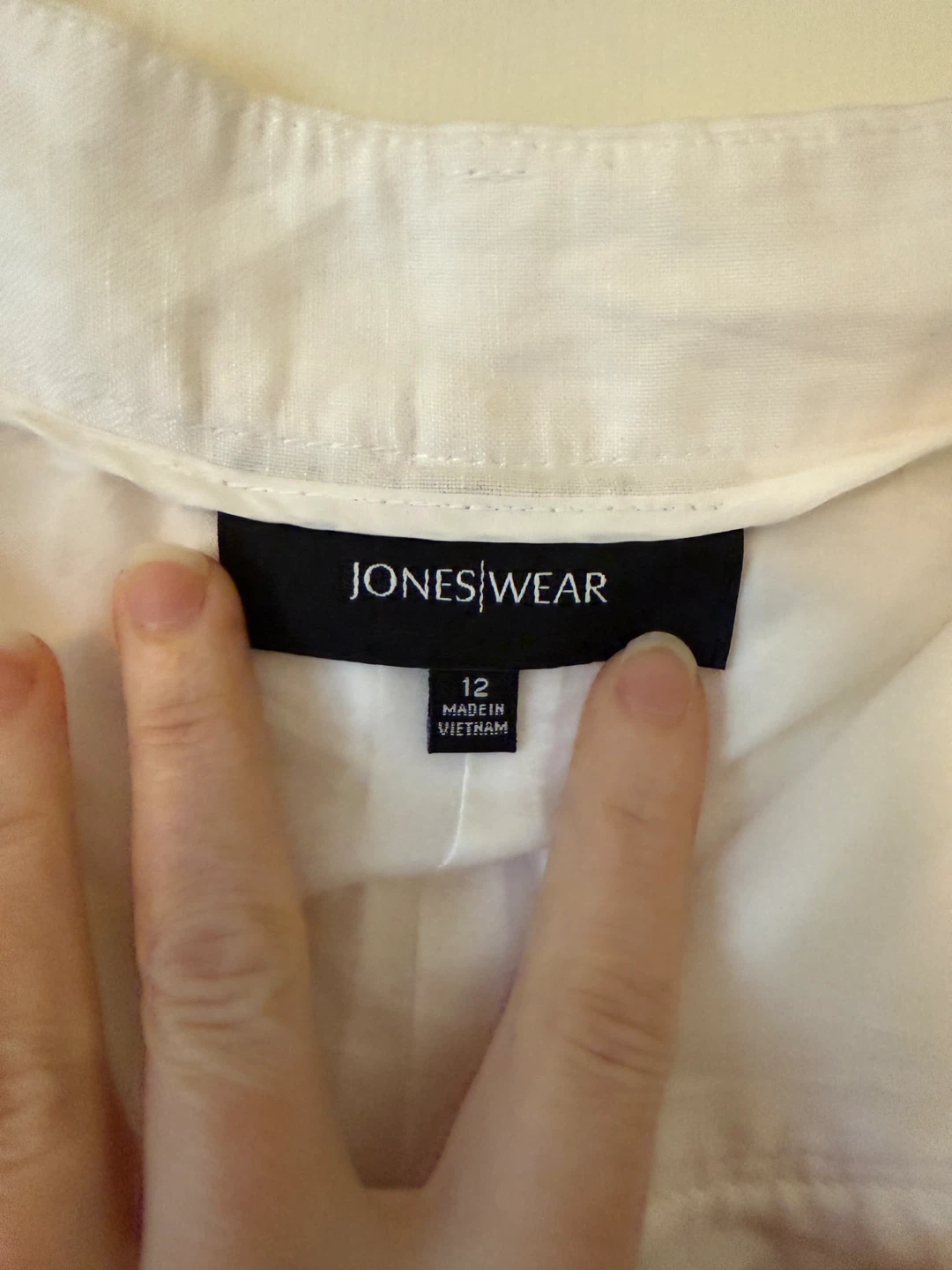 JONESWEAR White Linen Blend Pants Size 12 - photo 4