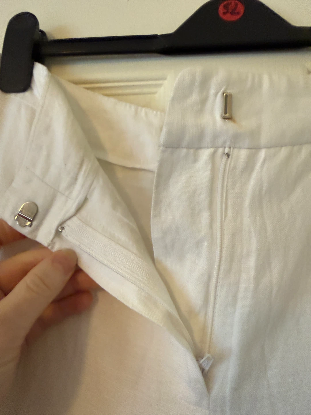 JONESWEAR White Linen Blend Pants Size 12 - photo 3