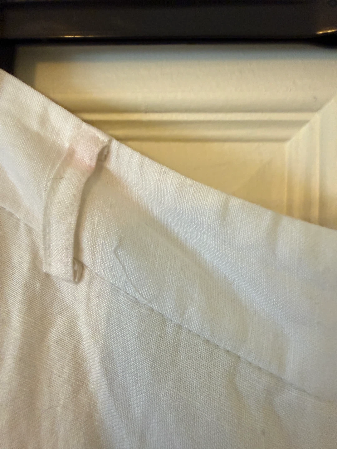 JONESWEAR White Linen Blend Pants Size 12 - photo 2
