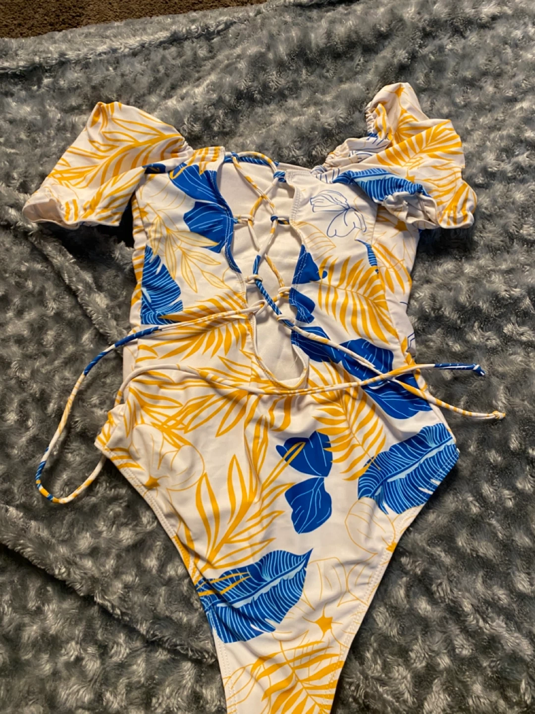 Women's Tropical Print One-Piece Swimsuit - photo 2