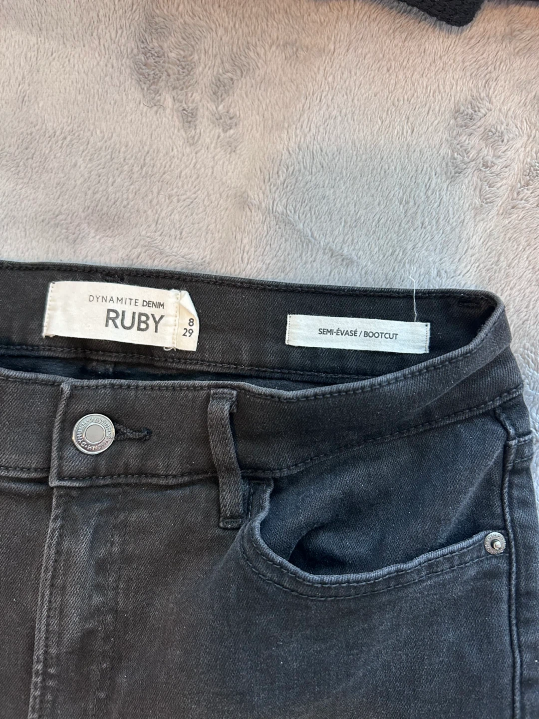 Dynamite Ruby Denim Bootcut Jeans - Black - Size 8/29 - photo 3