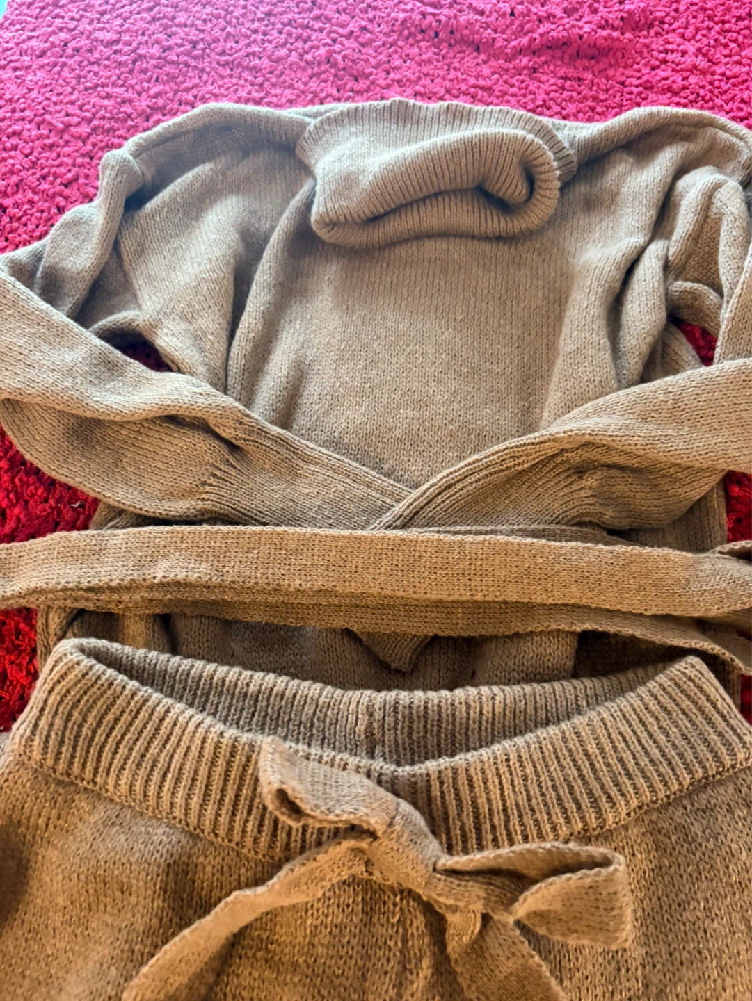Women's Knit Sweater and Pants Set