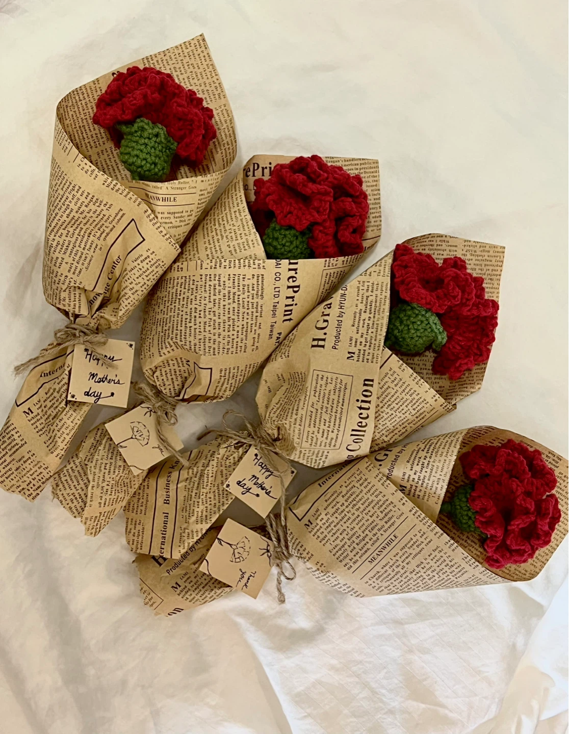 Mother's Day Red Carnation-2left