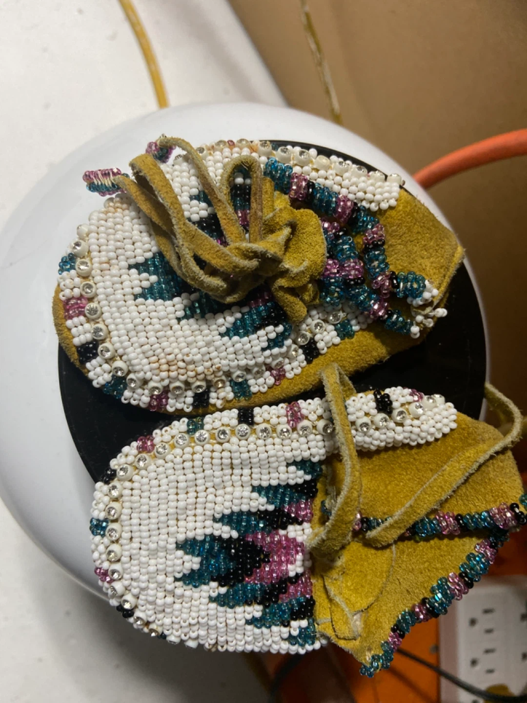 Handmade Beaded Moccasins - Baby Size - photo 2