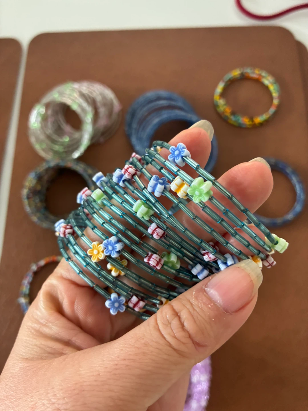 Assorted Beaded Coil Bracelets - photo 3