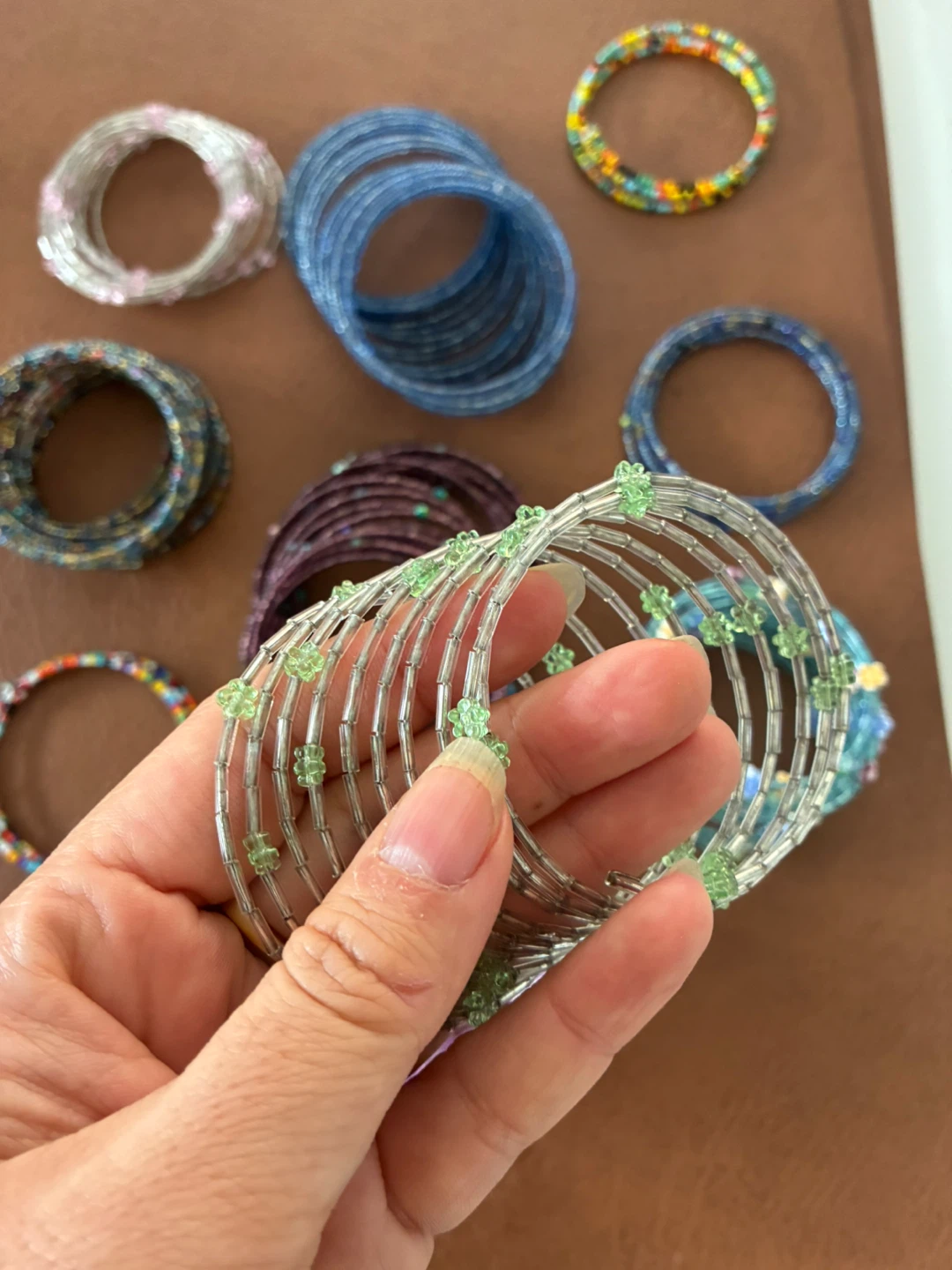 Assorted Beaded Coil Bracelets - photo 2