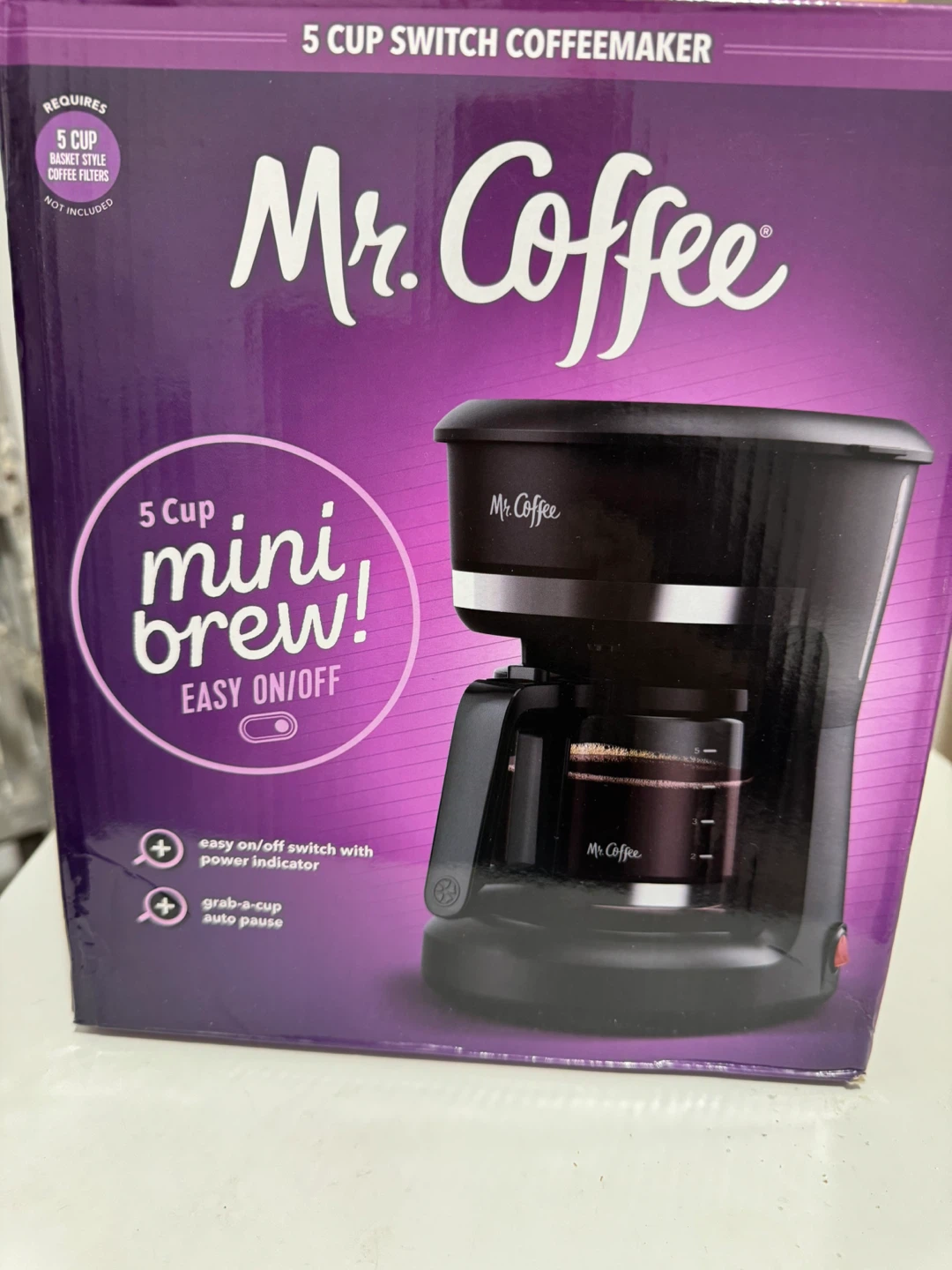 Mr. Coffee 5 Cup Mini Brew Coffeemaker