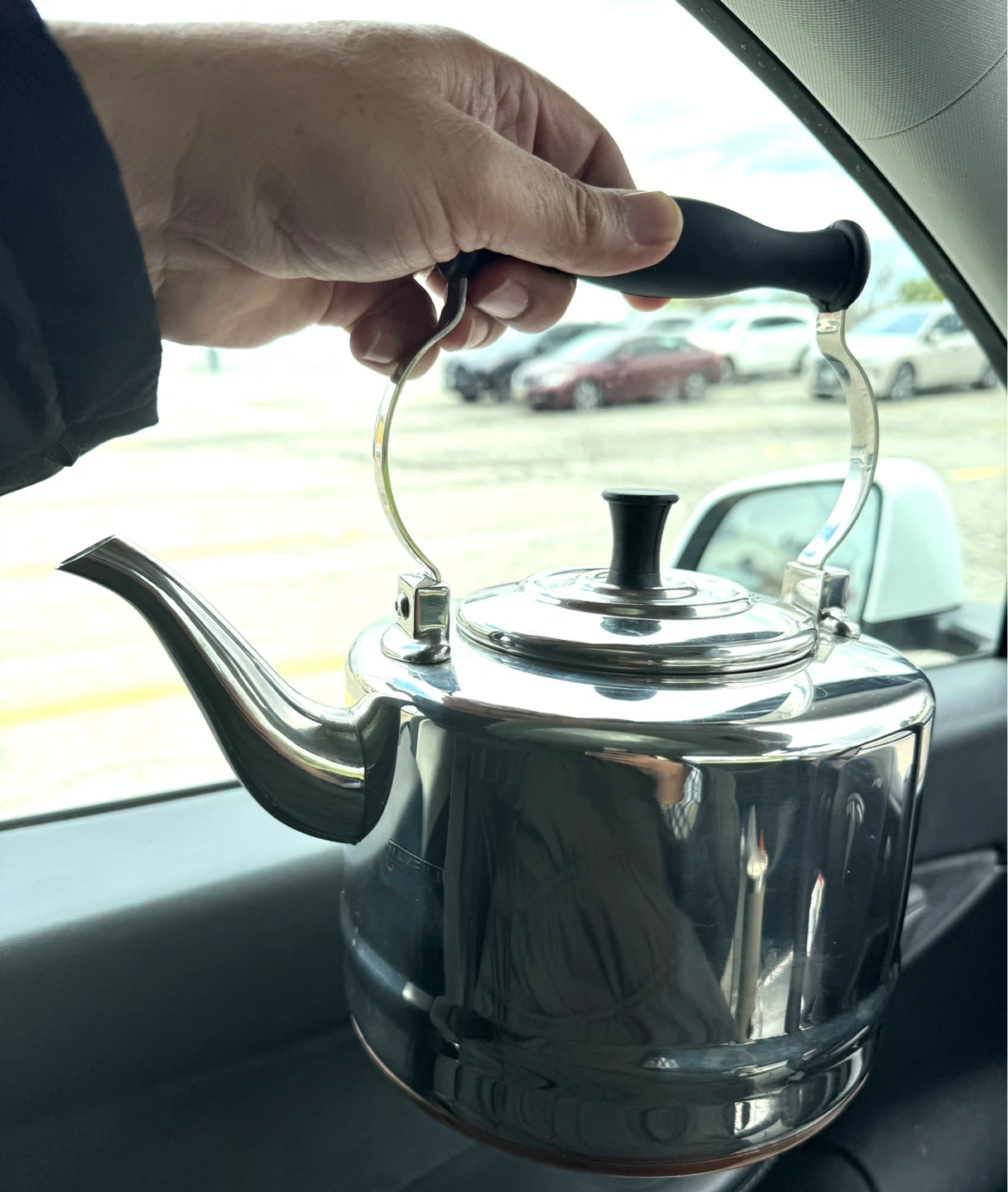 Stainless Steel Kettle with Black Handle - photo 3