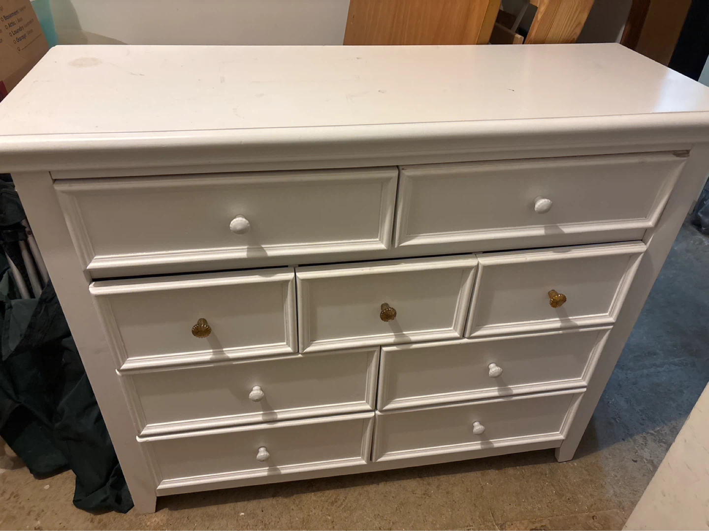 White 9-Drawer Dresser