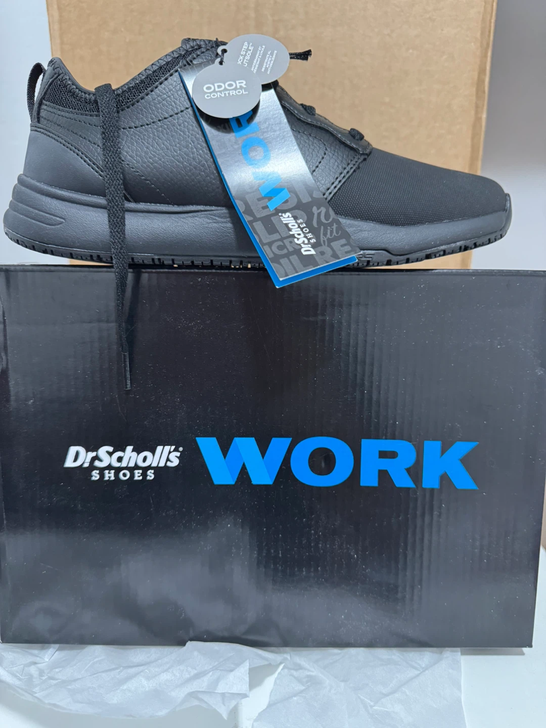 Dr. Scholl's Work Shoes Black Slip-Resistant