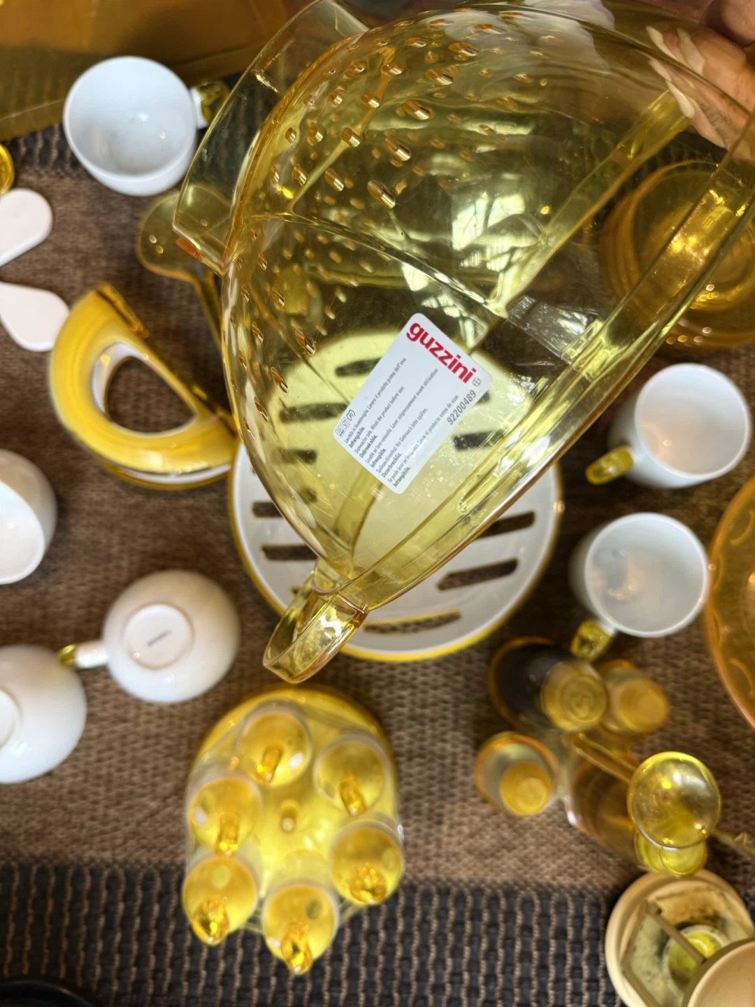 Guzzini Yellow Acrylic Serving full Set with more - photo 2