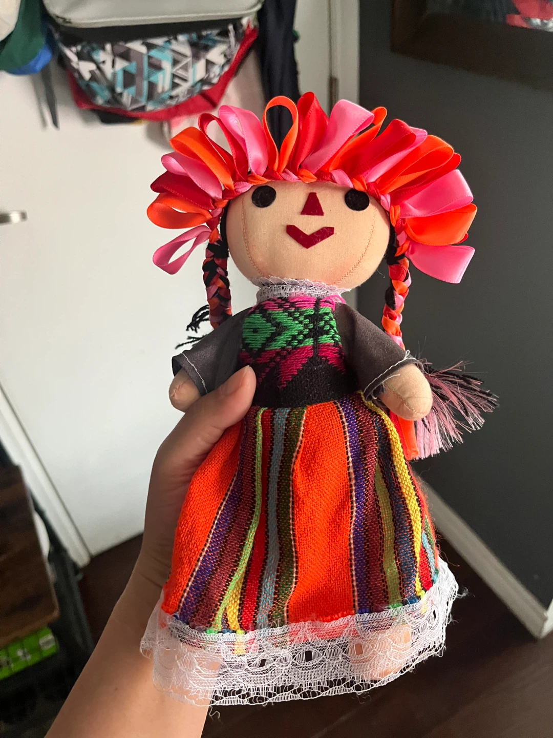 Lele Mexican hand made fabric doll