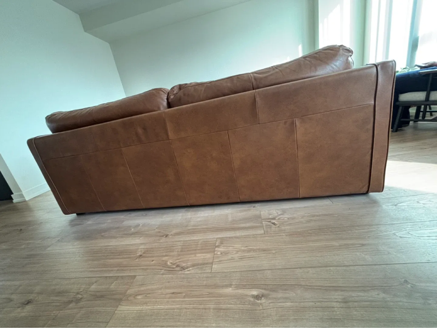 Brown Leather Sofa - photo 3