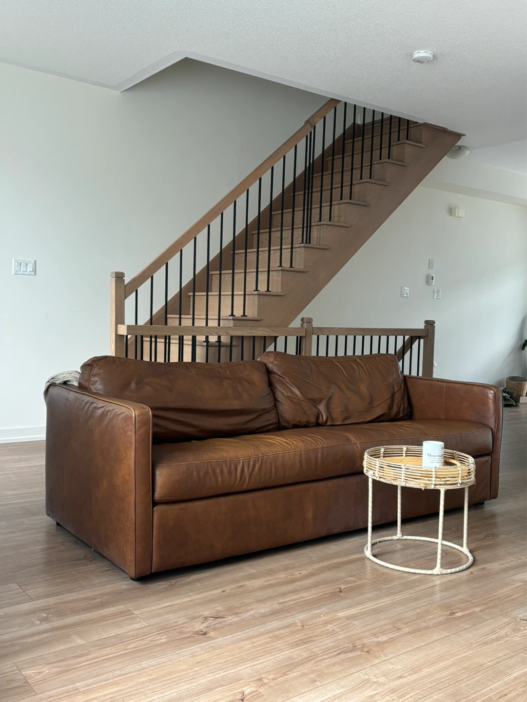 Brown Leather Sofa