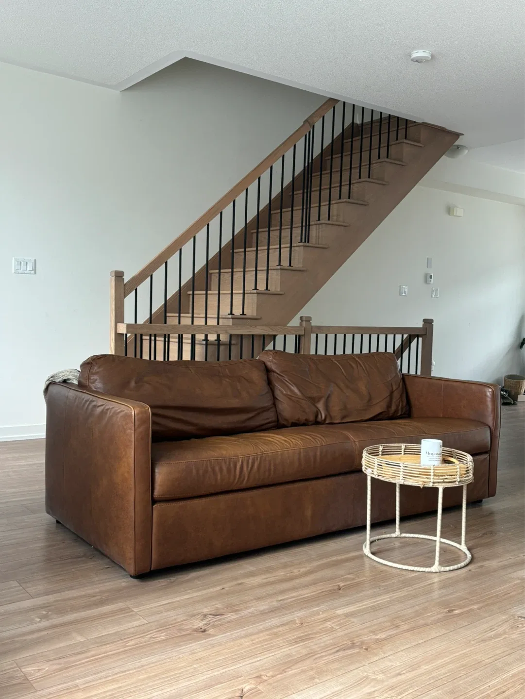 Brown Leather Sofa