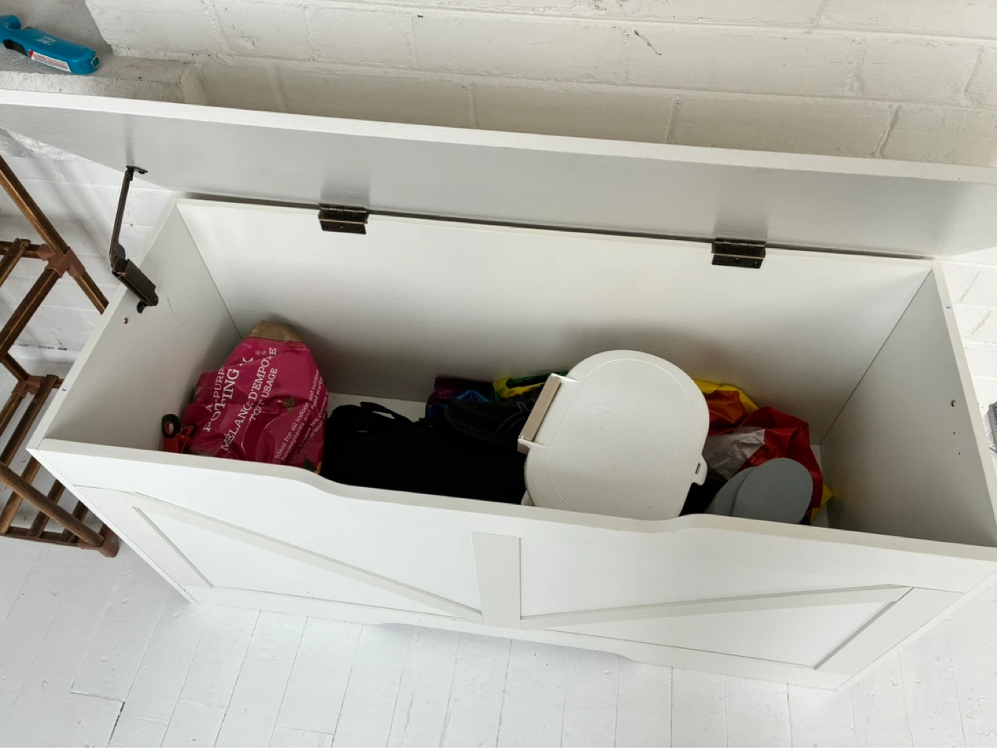 White Storage Chest Trunk - photo 3