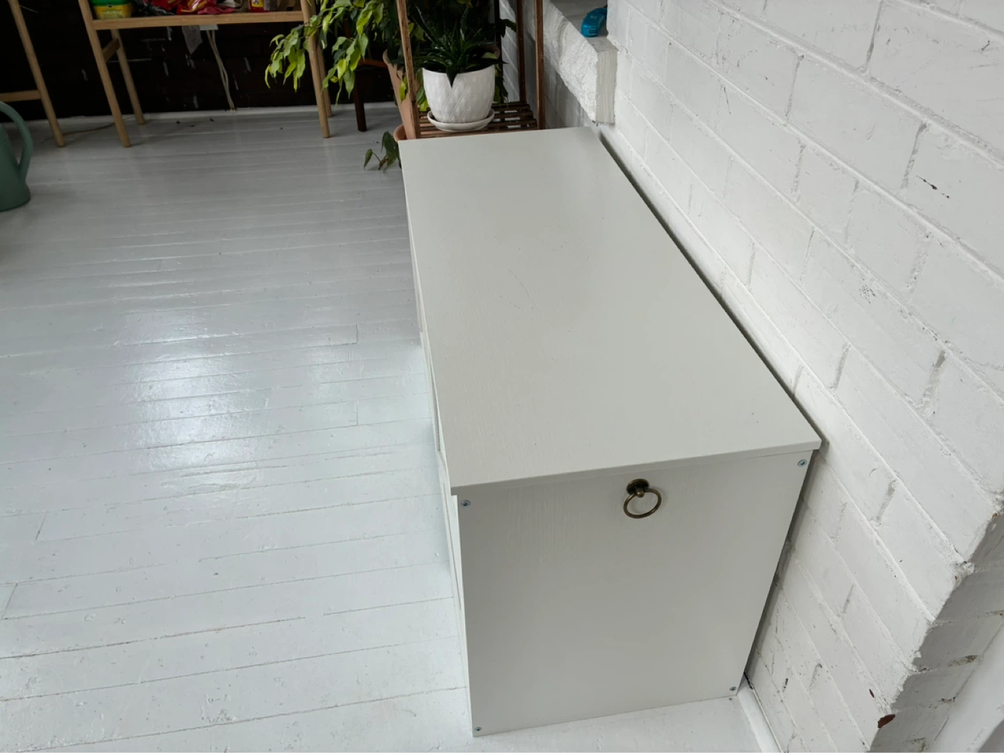 White Storage Chest Trunk - photo 2
