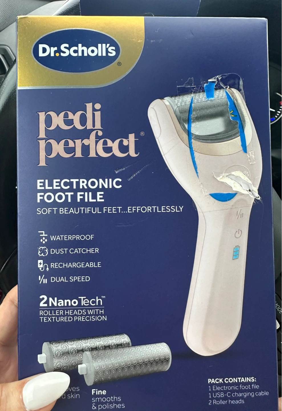 Dr. Scholl's Pedi Perfect Electronic Foot File - photo 2