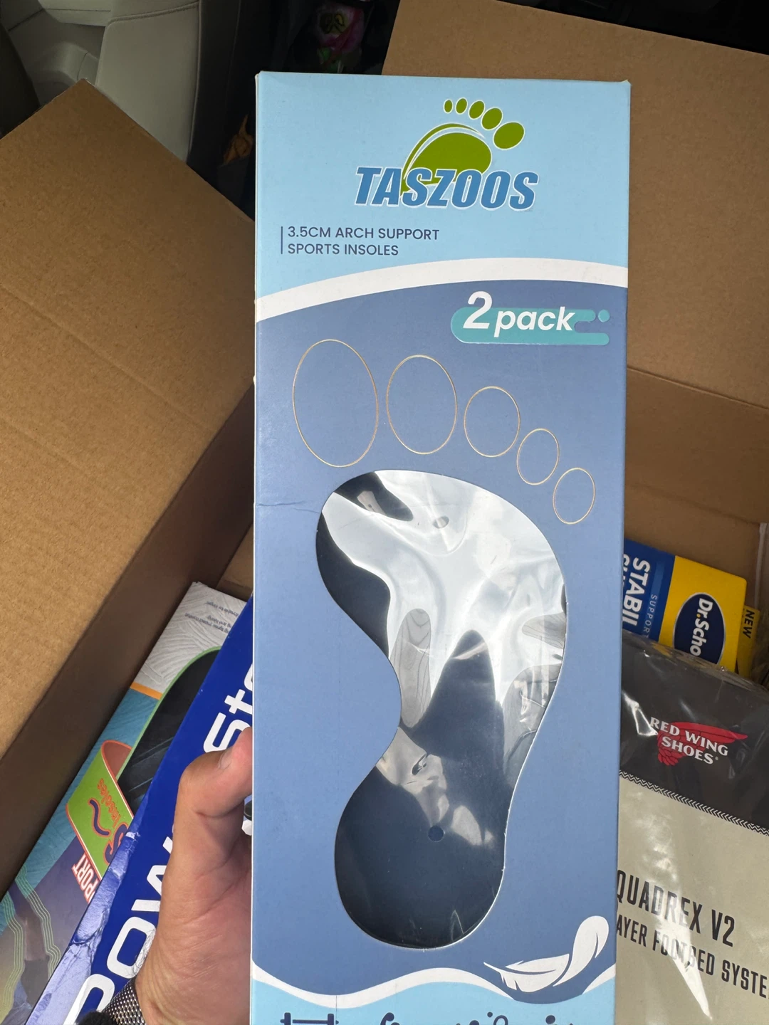 TASZOOS 3.5cm Arch Support Sports Insoles - 2 Pack - photo 2