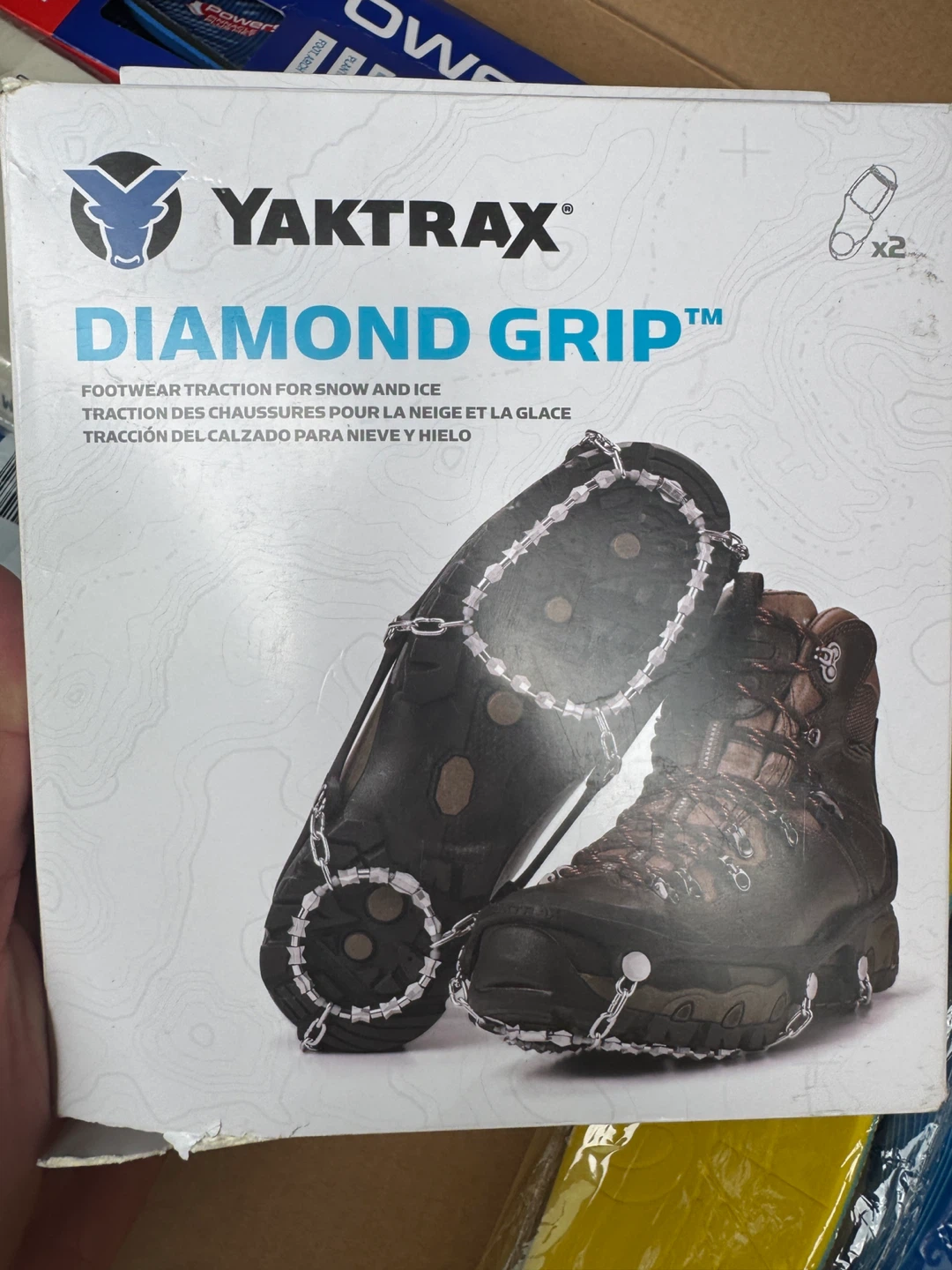 YakTrax Diamond Grip Footwear Traction for Snow and Ice