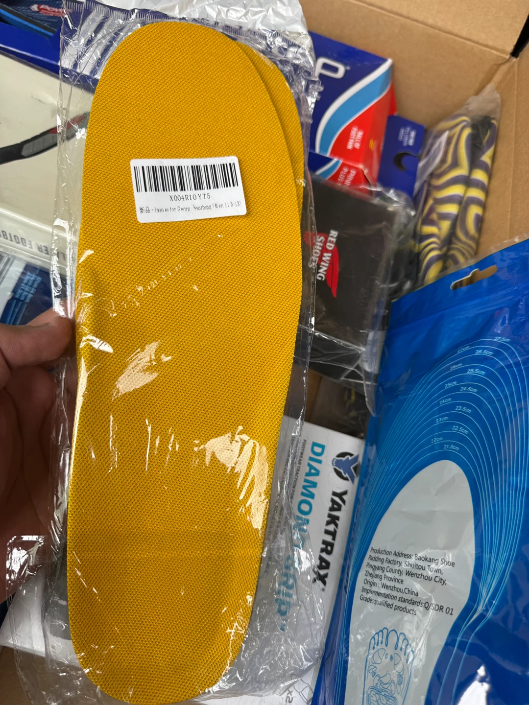 Yellow Insole Inserts for Men - photo 2