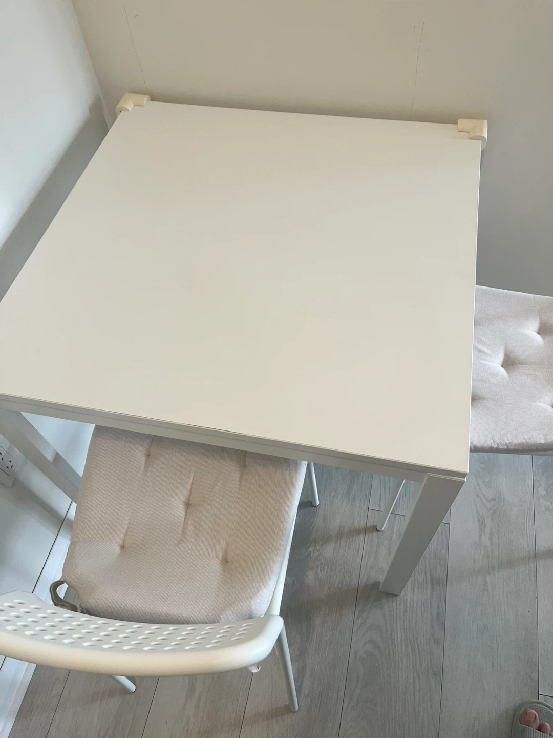 Ikea Square Dining Table with Two Chairs - photo 2