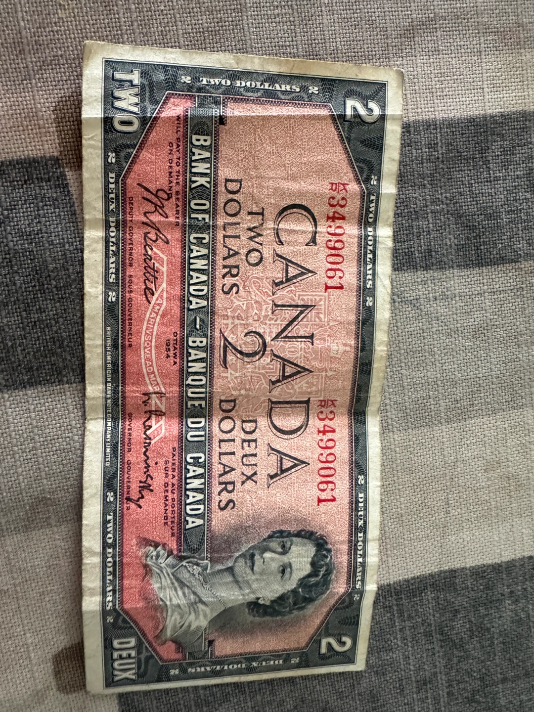 Collection of Canadian Bank Notes - $1 and $2 Bills - photo 4