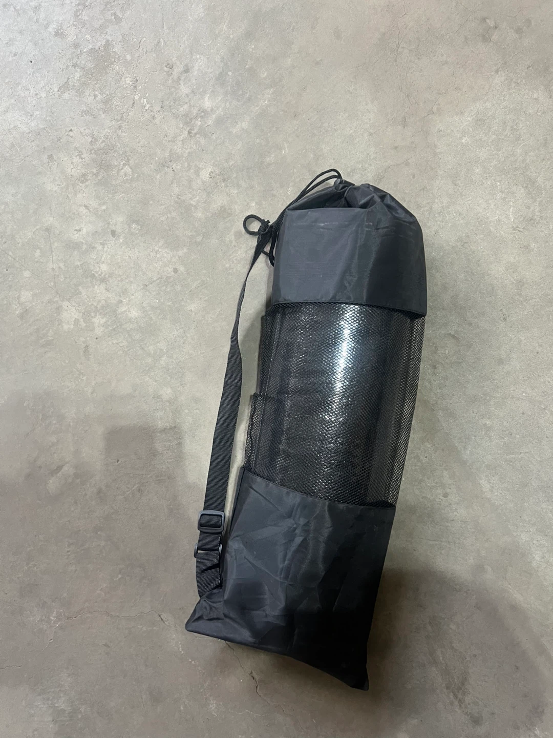 Black Hard Foam Yoga Block with Carrying Bag - photo 2