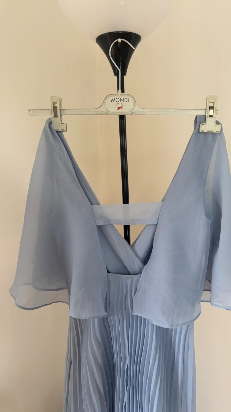Blue Pleated Dress - photo 2