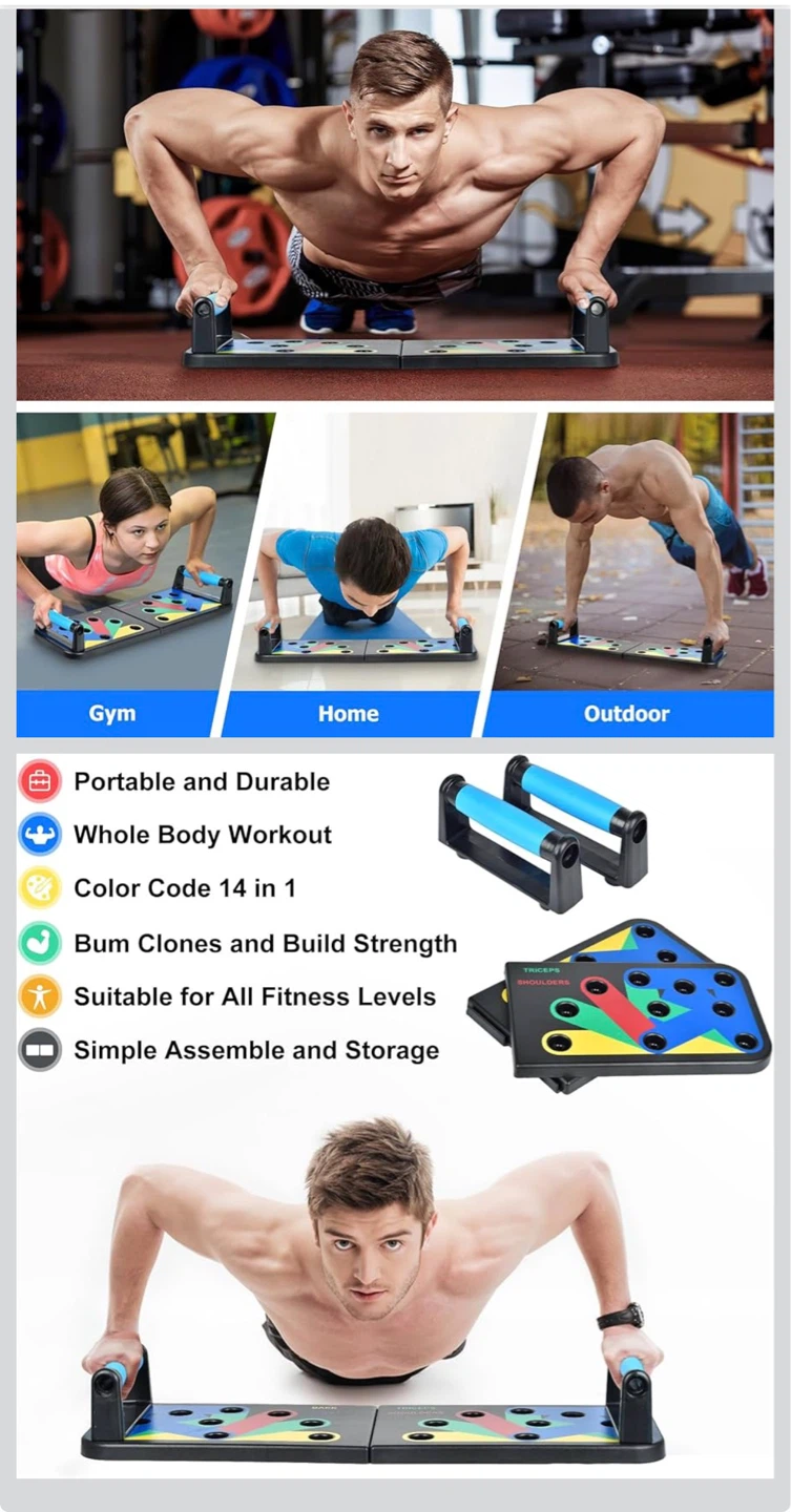Color Coded Push Up Board