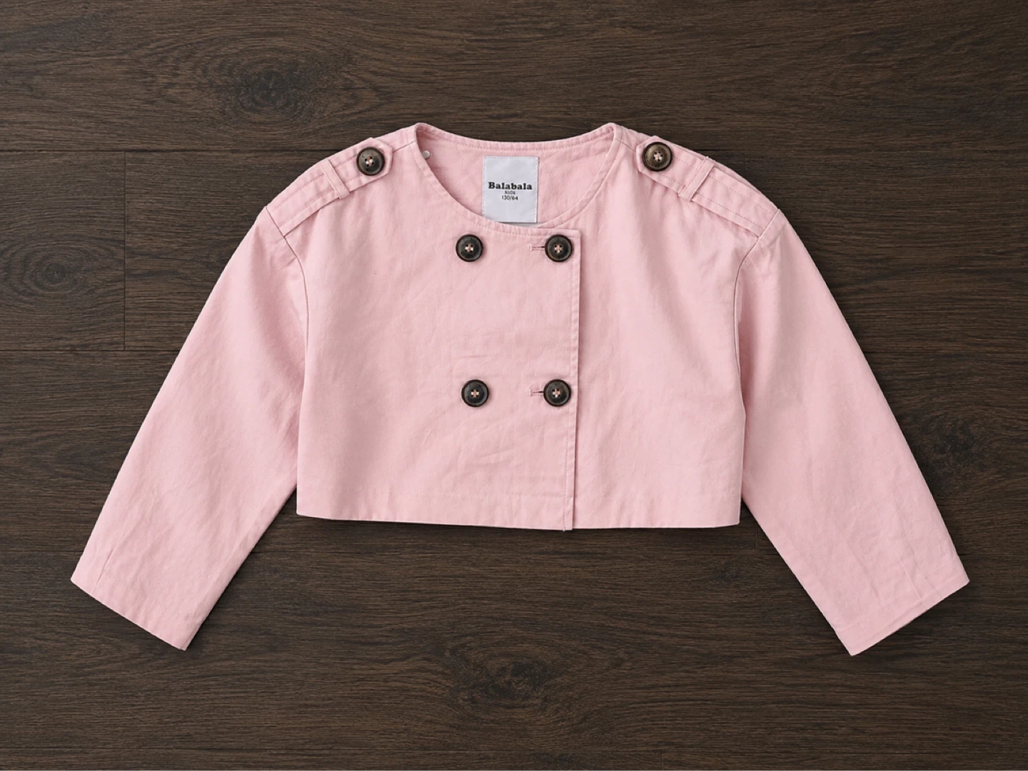 Balabala Kids Pink Cropped Jacket Size 130/64