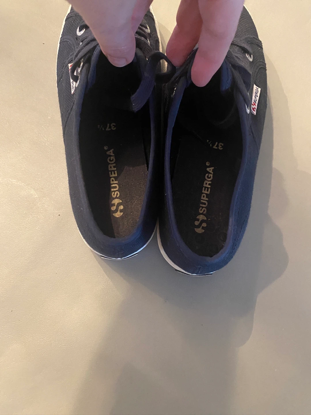 Superga Navy Platform Sneakers - Size 37 - photo 2