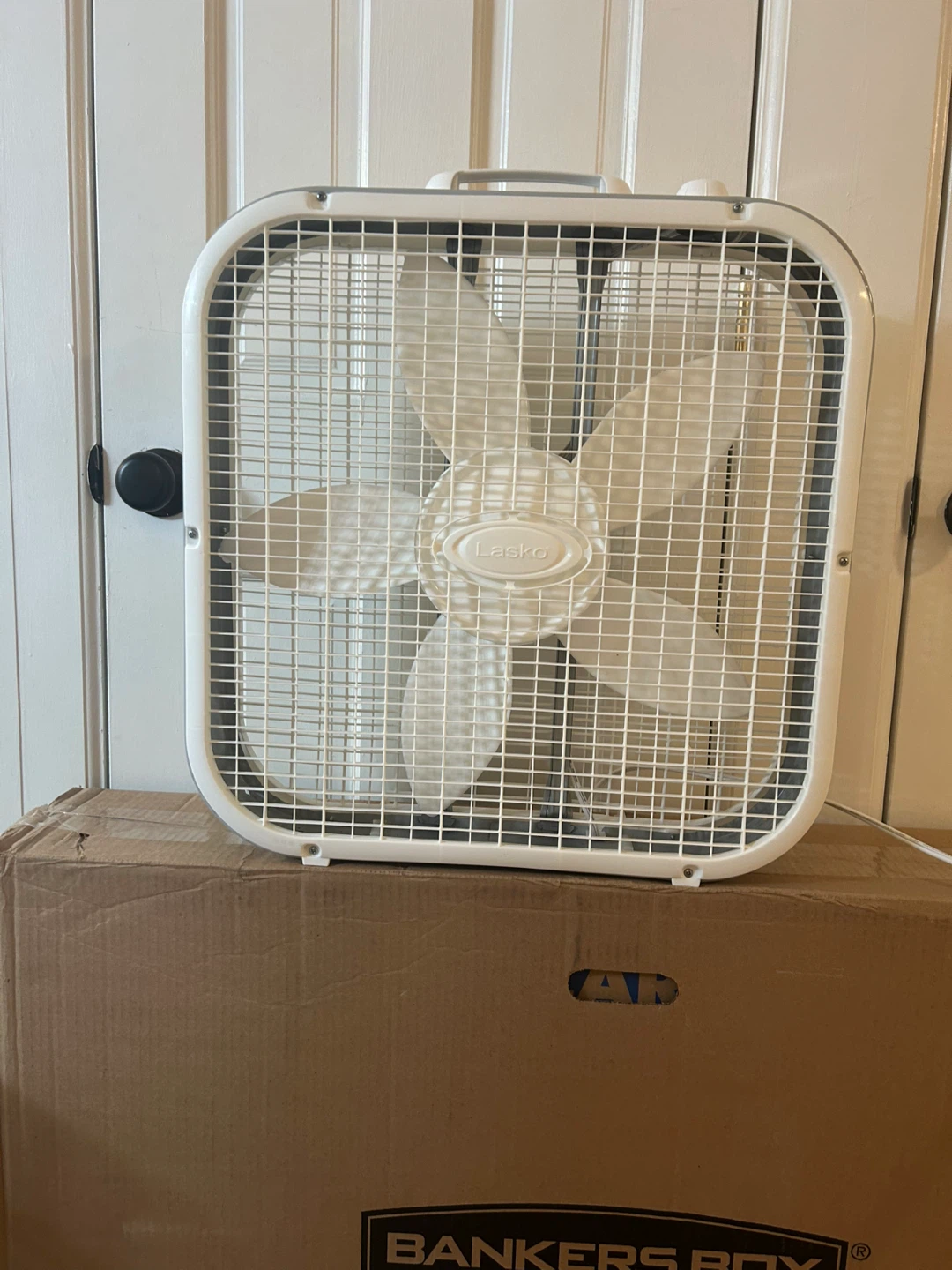Lasko box fan, indoor or outdoor use