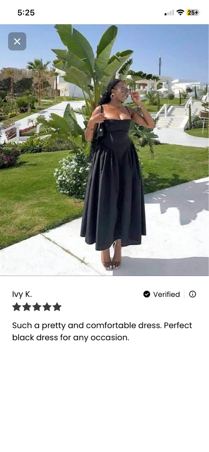 Almond Muse Black Midi Dress size 10 medium NEW - photo 3