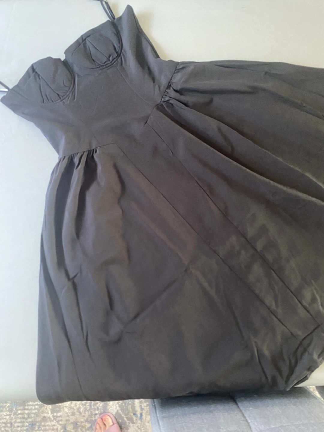 Almond Muse Black Midi Dress size 10 medium NEW - photo 5