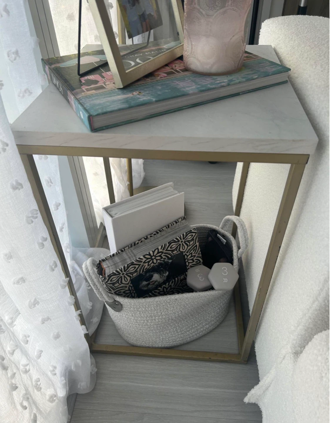 TWO SET marble coffee table and side table - photo 4