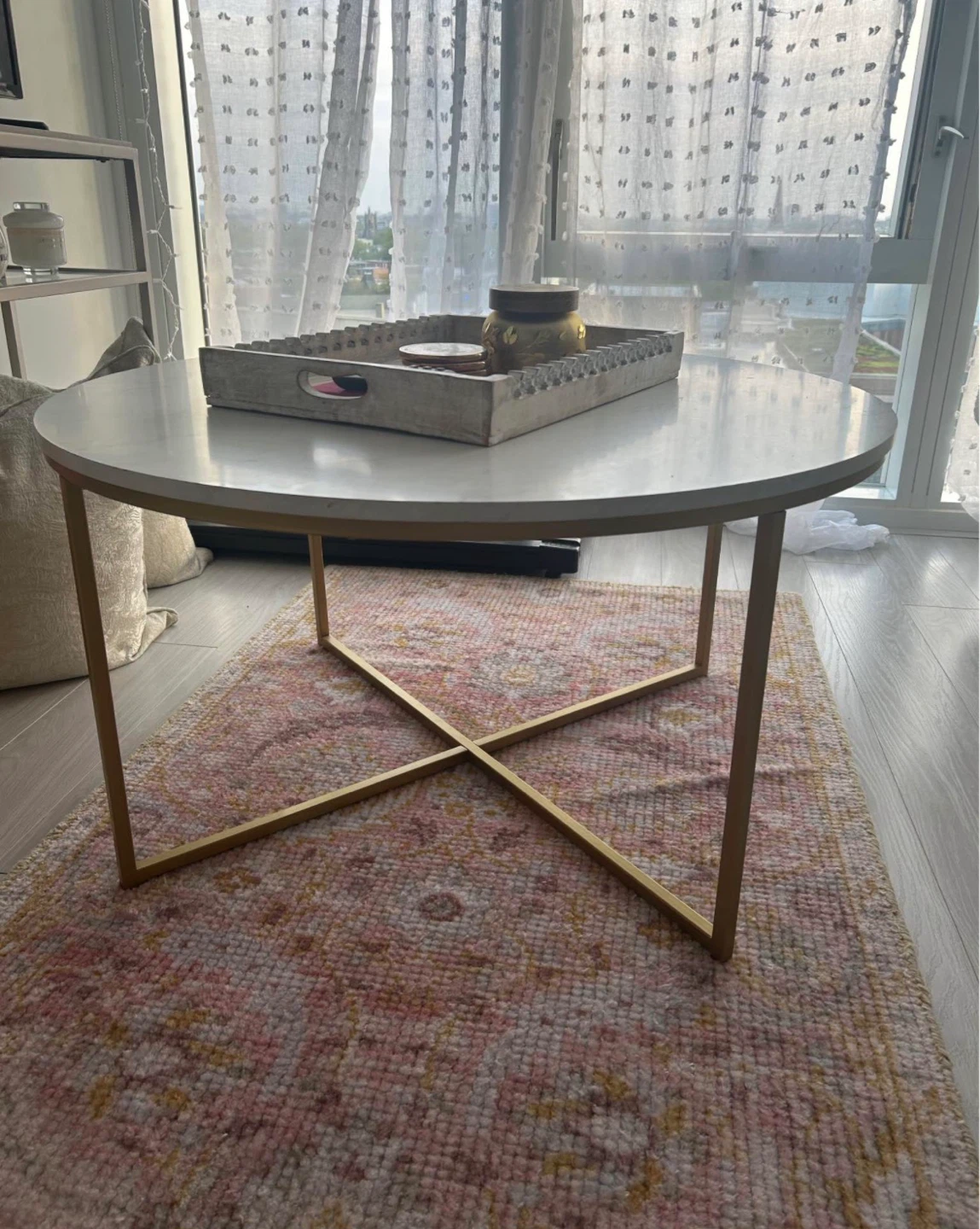 TWO SET marble coffee table and side table - photo 2