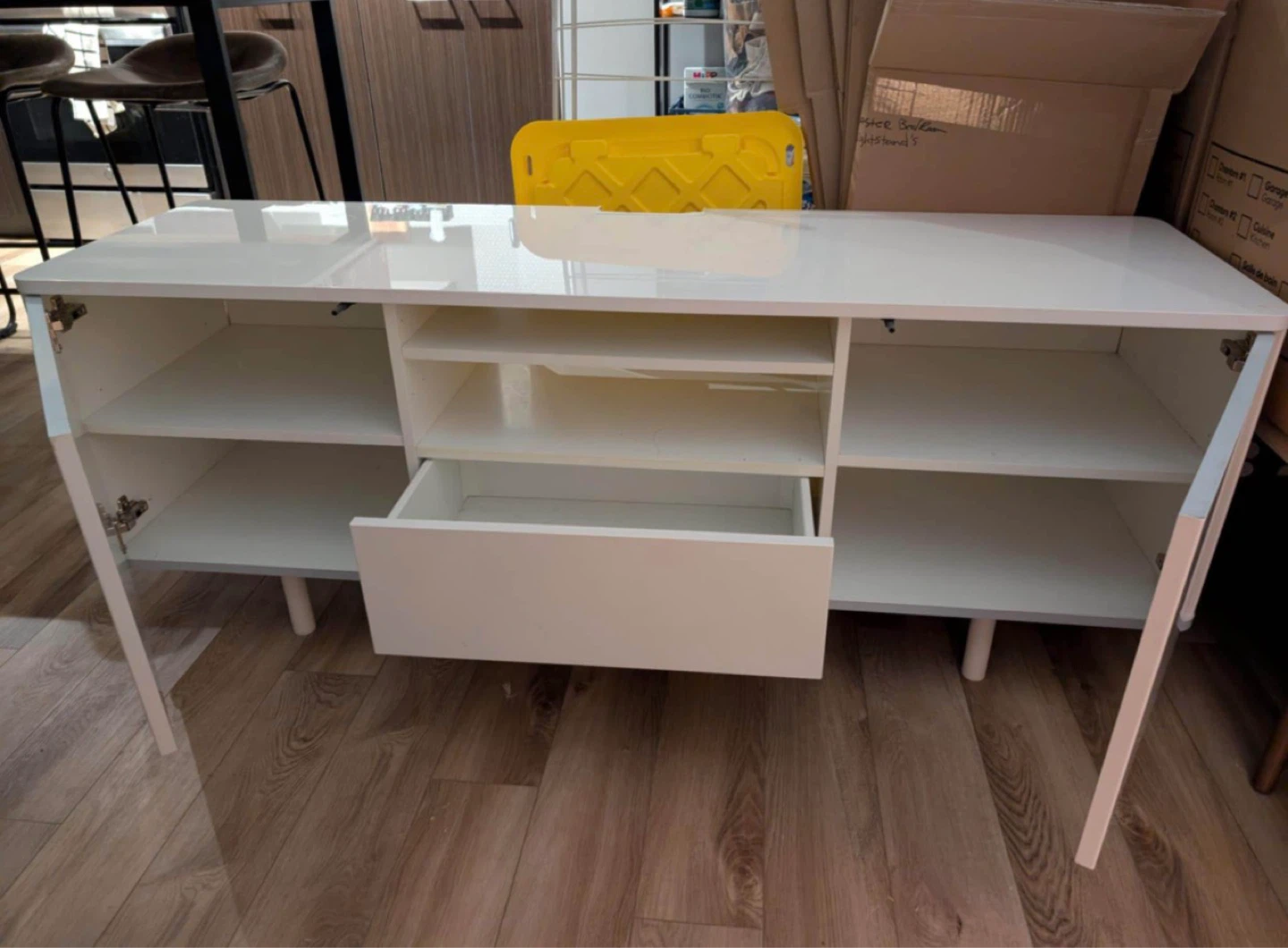 White Entertainment Unit - photo 5