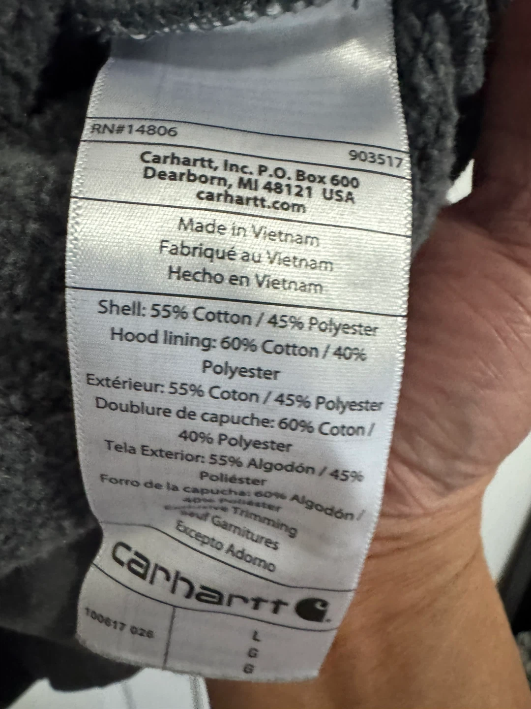 Carhartt Rain Defender Loose Fit Quarter Zip Hoodie - photo 5